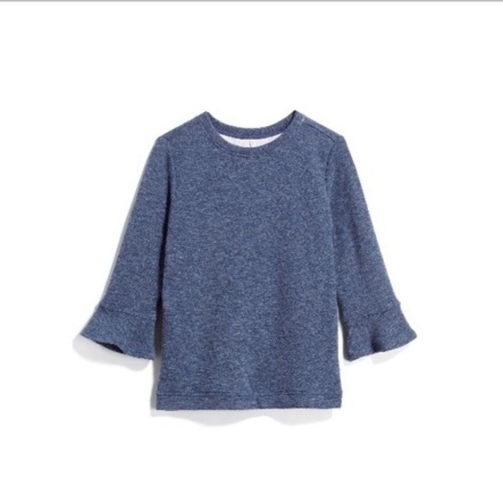 Teeberry & Weave Blair Ruffle Sleeve Sweatshirt